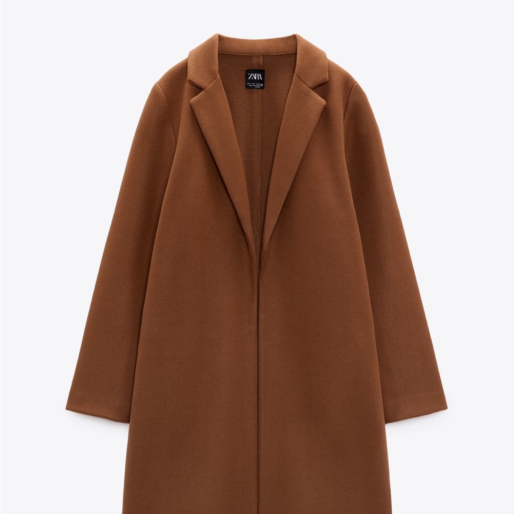 Camel lapel coat